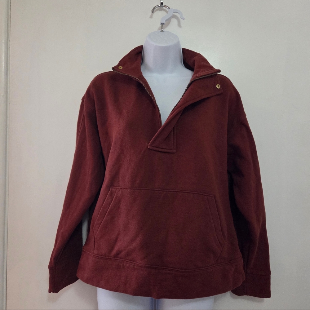 Target A New Day Quarter-zip Fleece Pullover Dweatshirt. - Picture 2 of 10